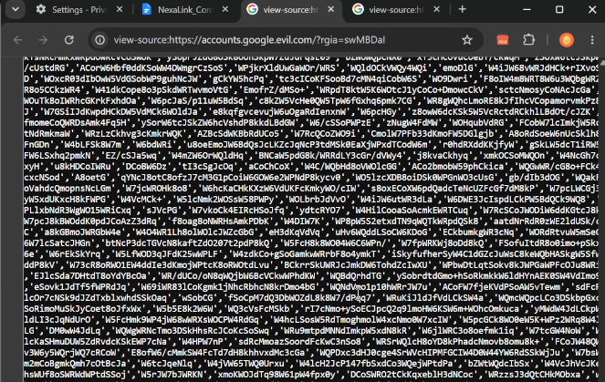 Der zugehörige JavaScript-Code liegt als obfuskiertes String-Array vor, klassische javascript-obfuscator-Technik, die statische Analyse zusätzlich erschwert.